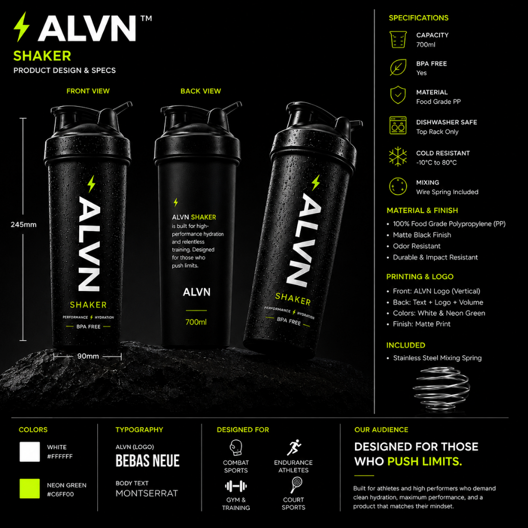 ALVN Shaker 700ml – BPA Free
